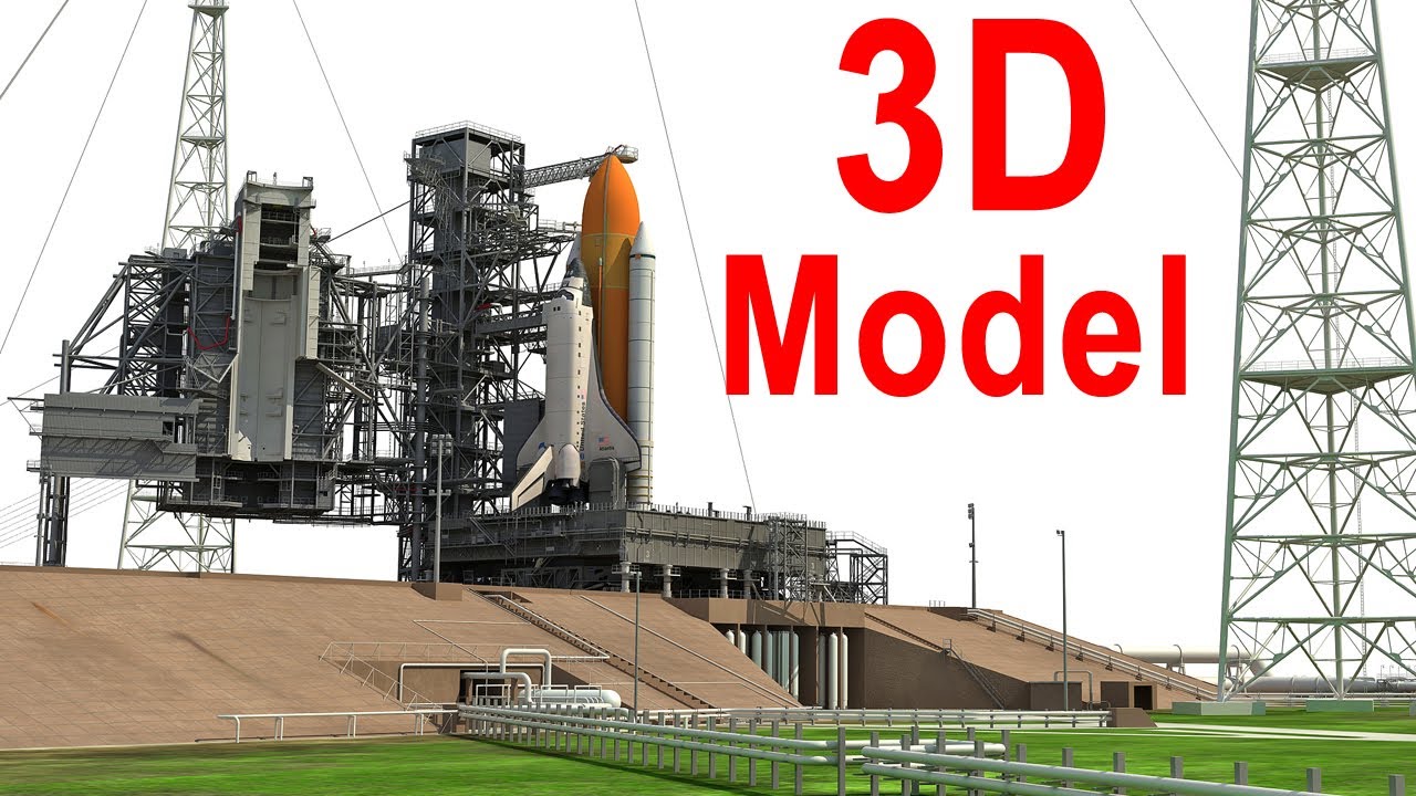 Animated 3D Model of Kennedy Space Center Launch Complex 39B