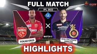 RCB vs PBKS 3RD MATCH HIGHLIGHTS 2022 | IPL 2022 BANGALORE vs PUNJAB 3RD MATCH HIGHLIGHTS #RCBvPBKS