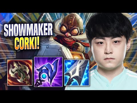SHOWMAKER DESTROYING WITH CORKI! - DK ShowMaker Plays Corki MID vs Rumble! | Season 2022