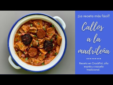 Cómo Hacer CALLOS A LA MADRILEÑA🔥 Receta Muy FÁCIL en CROCKPOT🤤