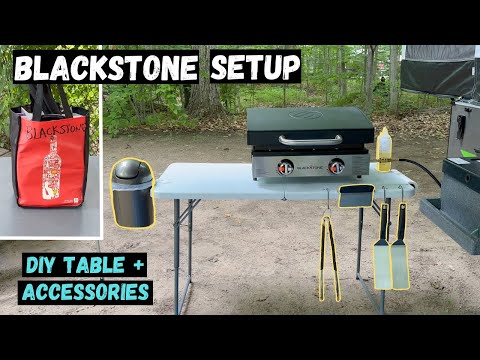 Blackstone 22” Camping Setup (DIY Table + Accessories)