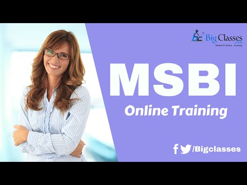 MSBI Training videos | MicroSoft BI Tutorial for Beginners