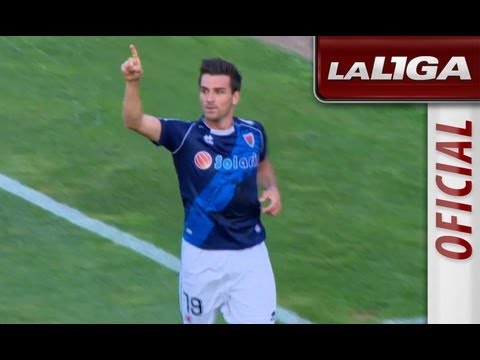 Gol de Natalio (0-1) en el Girona - Numancia - HD