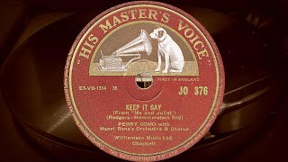 KEEP IT GAY - PERRY COMO with  Henri René&#39;s Orchestra &amp; Chorus (1953)