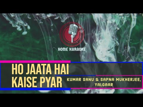 Ho Jaata Hai Kaise Pyar | Duet - Kumar Sanu & Sapna Mukherjee, Yalgaar ( Home Karaoke )