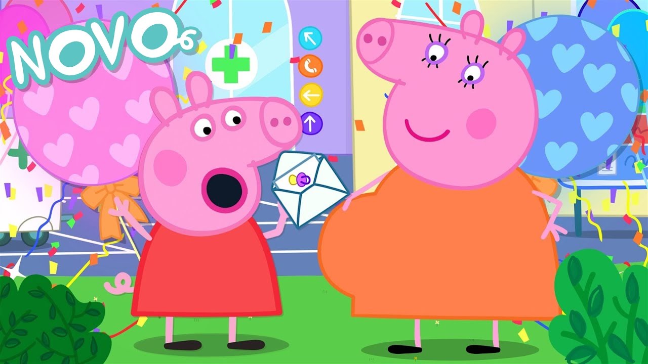 Peppa Pig Português Brasil 💙 O Balão do Bebê 🩷 NOVO Contos da Peppa Pig