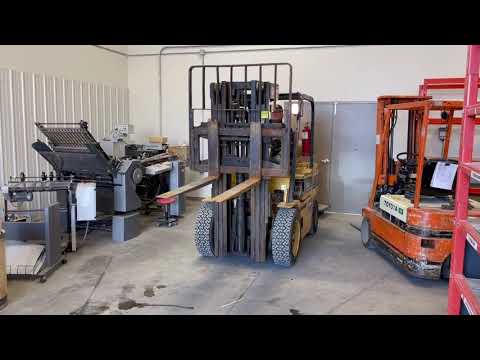 DAEWOO G30S forklift, 6000 lb lift . With all terrain newer tires