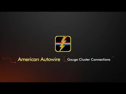 American Autowire Classic Update Gauge Cluster Connections