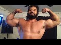 Samson Biggz Bicep Flexing & Bodybuilding Update - Got up 450 Pounds On Isometric Bench