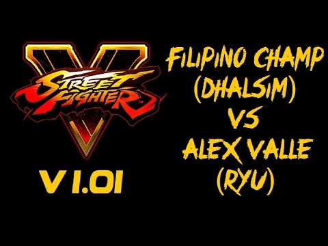 Street Fighter V FILIPINO CHAMP (DHALSIM) VS ALEX VALLE (RYU) RANKED MATCH - VER 1.01 - 5 SFV 1080P
