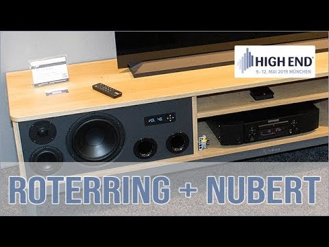 Roterring TV Board inkl. Nubert A-600 Lautsprecher