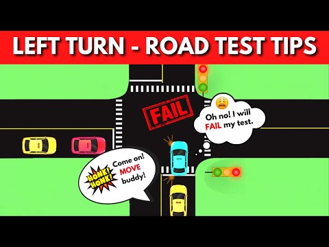 How to TURN LEFT at intersections - USEFUL TIPS inside👍👍!