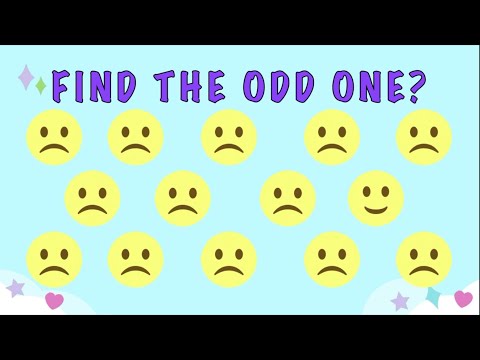 10 Attention Tests for Beginners to Find the Odd One Out l Can You Spot the Difference?