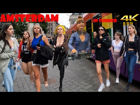 Amsterdam summer 2023. Leidsestraat: One of the most touristic district at Amsterdam