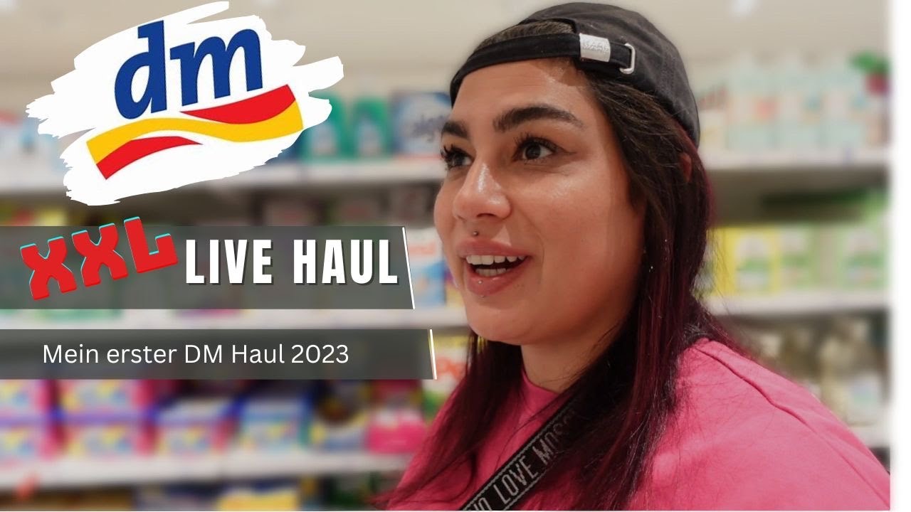 XXL DM Live Haul 2023 - Many new drugstore items & products! | Elanhelo