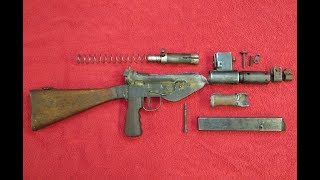 British Sten MKV WW2 SMG Parts Kit Overview