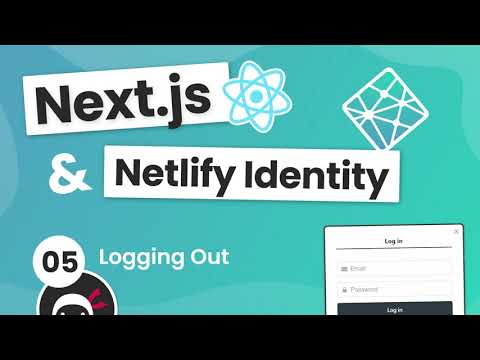 Next js Identity auth Tutorial 5 Logging Out