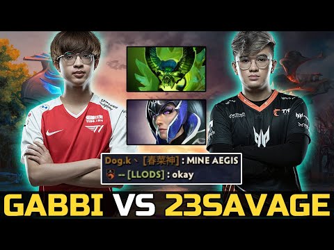 GABBI MID VS 23SAVAGE - 12000MMR LUNA VS PUGNA DOTA 2
