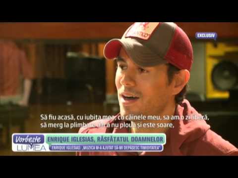 Enrique Iglesias Interview  for a Romanian Television broadcast