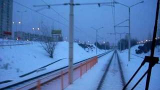 preview picture of video 'Poznan Fast Tram in winter  /  Poznański Szybki Tramwaj zimą'