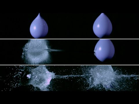 Arrow explodes water balloons in slow motion 🏹🎈