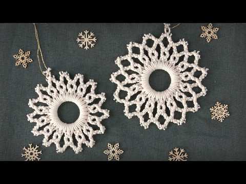 DIY Macrame Star Ornament Tutorial Handmade Christmas Tree Decoration