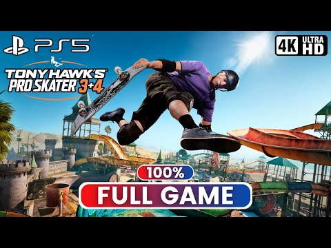 TONY HAWK'S PRO SKATER 3+4 | 100% Full Game (PS5 Gameplay 4K 60FPS)