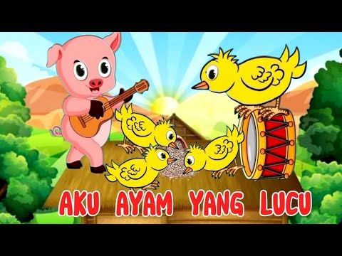 lagu si ayam lucu/ lagu anak-anak terbaru/ animasi kartun