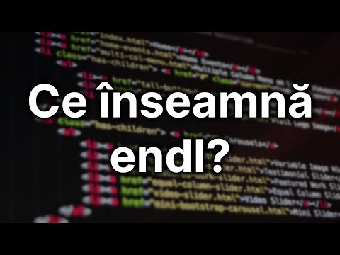 Video: Ce înseamnă endl în C++?