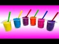 Play Doh Surprise Color Yogurt cups colored with Disney Princess, Minnie Mouse, Dora & Hello Kitty
