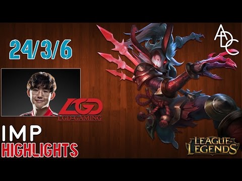 LGD IMp - kalista AD Carry Highlights - League of Legends #7