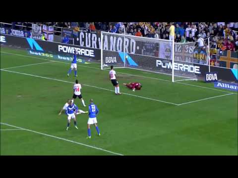 Valencia vs Almeria 1-2 Gol Aleix Vidal Jornada 11 2013/2014 - AllGoalsLFP