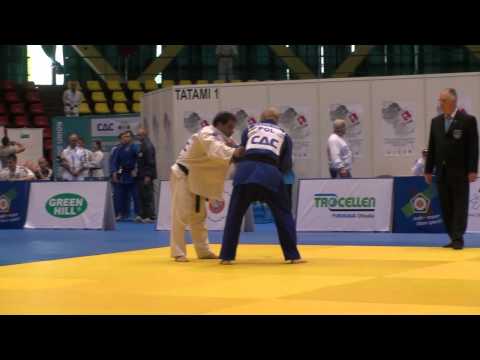 Judo Veterans EM 2012 Opole M4-73kg Moret(FRA) - Koscuik(POL)