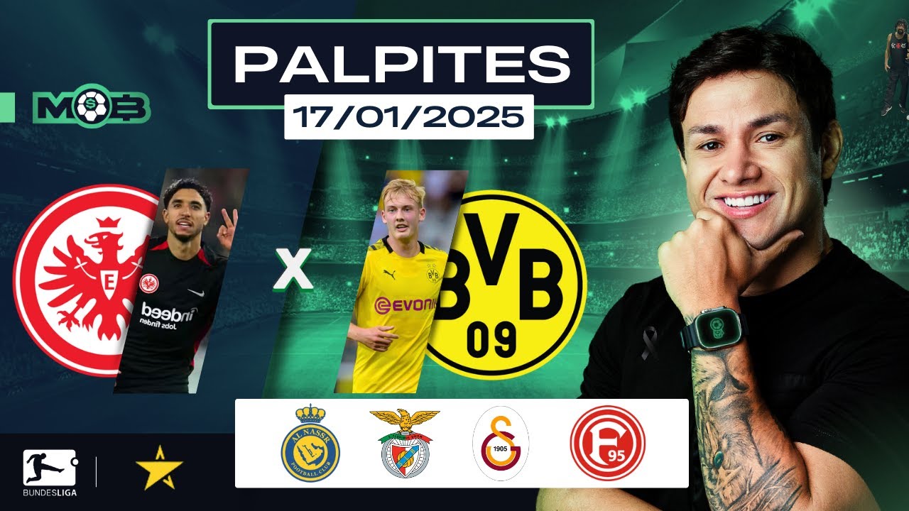 PALPITES DE FUTEBOL PARA O DIA 17 01 2025 + BILHETE PRONTO (SEXTOU NO MUNDO BET)