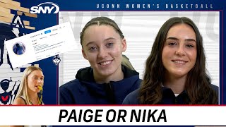 UConn players make a call, Paige Bueckers or Nika Muhl: Who’s a better dresser, dancer, coach? | SNY