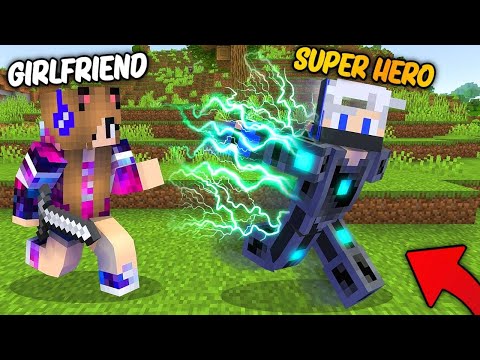 Gaming Insects - Speedrunner VS Hunter With My Girlfriends But, I Became a SUPER HERO in Minecraft...