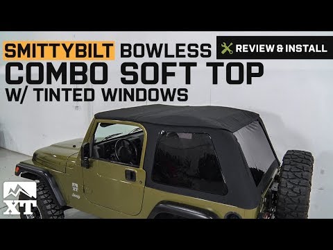Jeep Wrangler Smittybilt Bowless Combo Soft Top w/ Tinted Windows (1997-2006 TJ) Review & Install