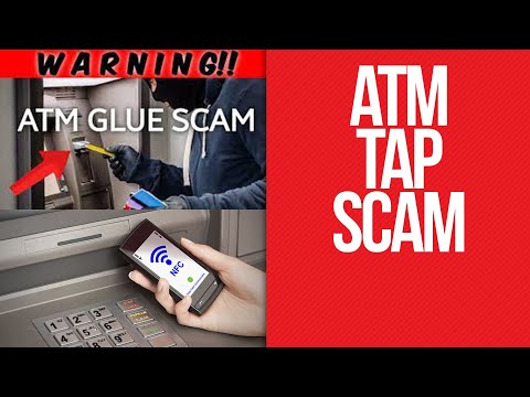 ATM Tap SCAM.  ATM GLUE SCAM..   Chase Bank ATM scam.  Cyber Security
