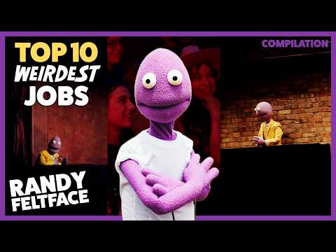 Top 10: Weirdest Jobs | Randy Feltface Comedy