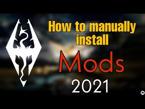 How to Manually install MODS 2021 | No mod option in game no problem - Skyrim