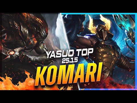 Komari - Yasuo vs Pantheon TOP Patch 25.15 - Yasuo Gameplay