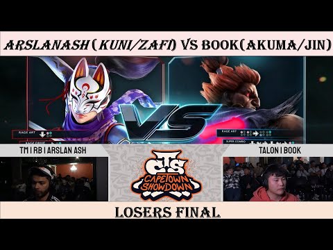 Arslan Ash(Kunimistu/Zafina) Vs Book(Akuma/Jin) | Losers Finals | Tekken7