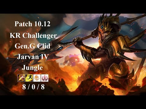 Gen.G Clid - Jarvan IV Jungle vs Lee Sin - KR Challenger 1027LP - Patch 10.12