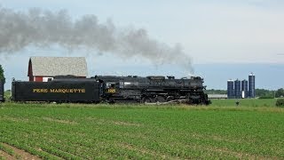 preview picture of video 'Pere Marquette 1225 - OWOSSO to ALMA MI - JUNE 21 2014'