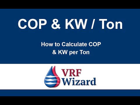 COP and KW per Ton