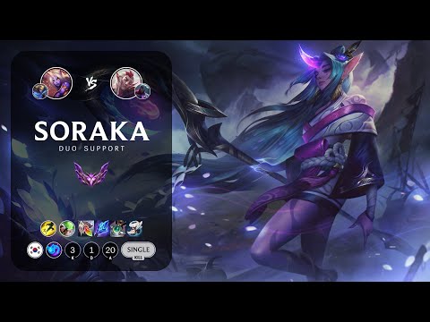 Soraka Support vs Rakan - KR Master Patch 13.1