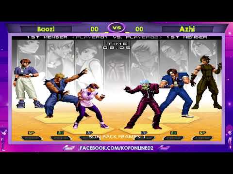 Baozi (包子) Vs Azhi (阿智) FT10 KOF 2002 UM - Luta Realmente Alucinante