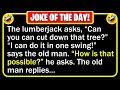 🤣 BEST JOKE OF THE DAY! - An old man applies for a job as a lumberjack, but the... | Funny Jokes