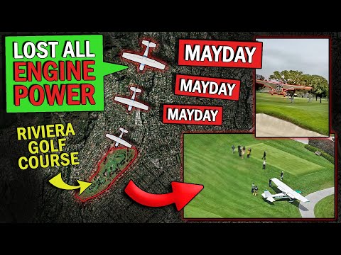 DEAD-STICK LANDING on Golf Course | Cessna N3753L near Santa Monica