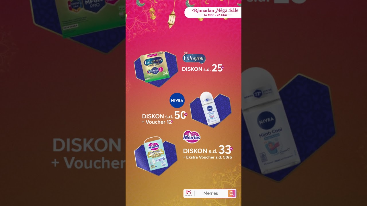 Lebaran makin asik dengan harga miring dari brand pilihan di Lazada Ramadan Mega Sale!